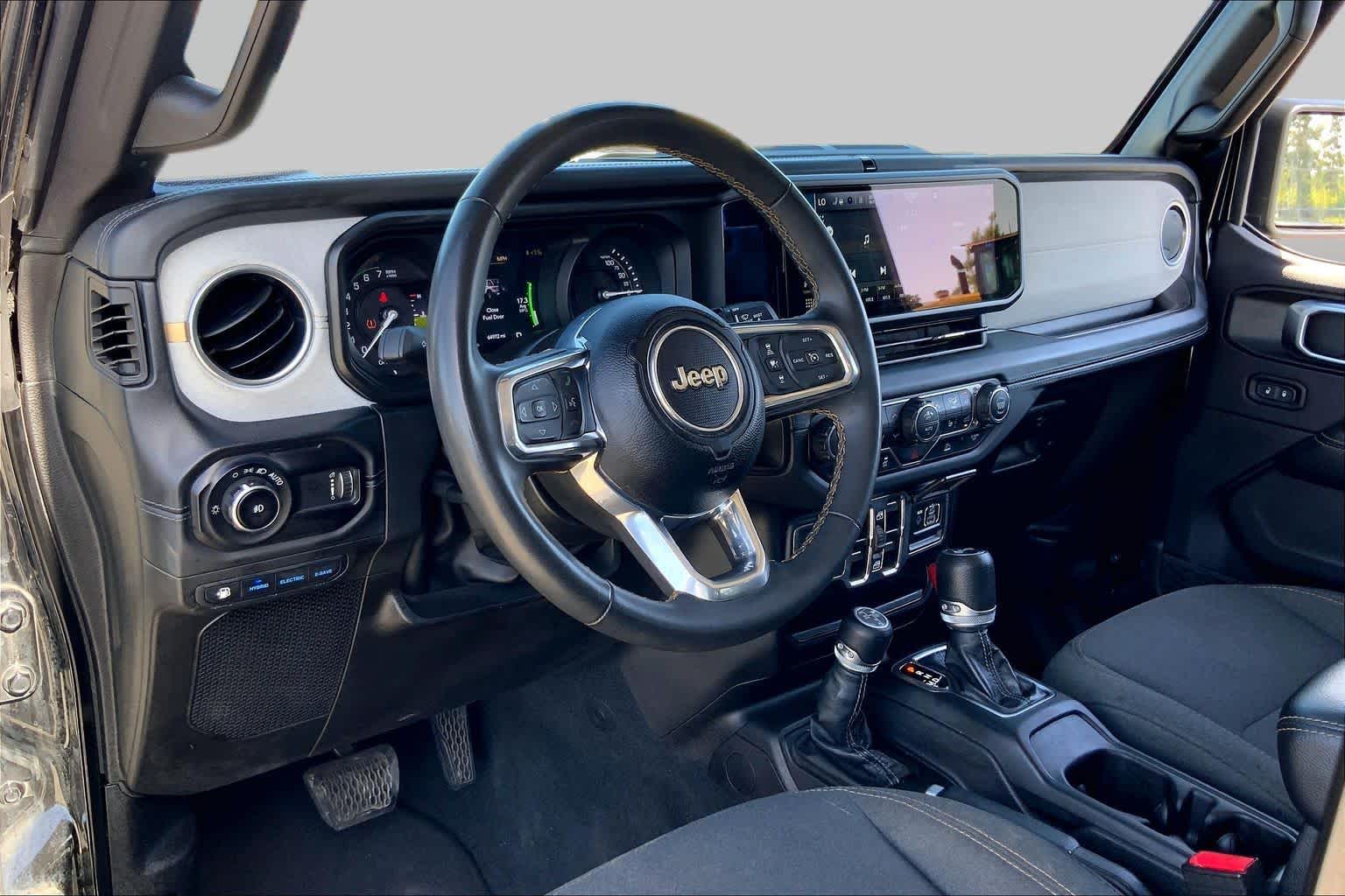2024 Jeep Wrangler 4xe Sahara Black Clearcoat at Mac Haik CDJR North Houston