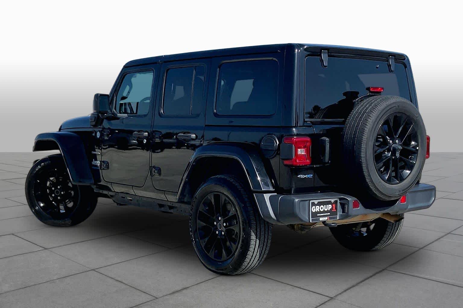 2024 Jeep Wrangler 4xe Sahara Black Clearcoat at Mac Haik CDJR North Houston