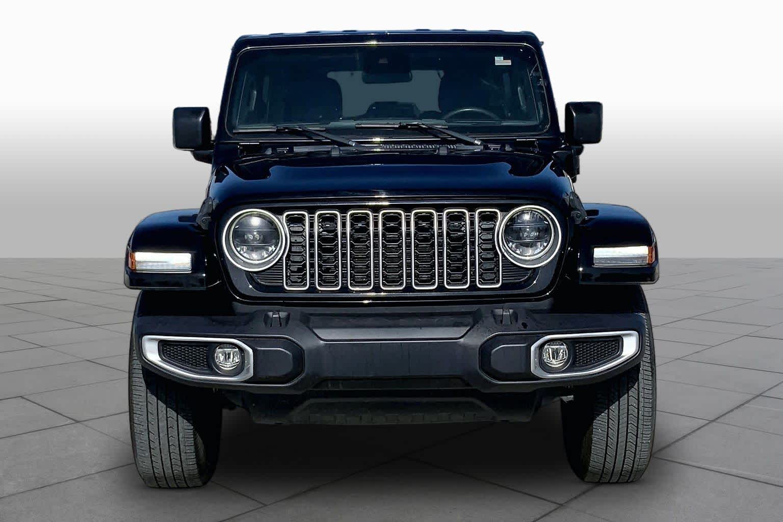 2024 Jeep Wrangler 4xe Sahara Black Clearcoat at Mac Haik CDJR North Houston