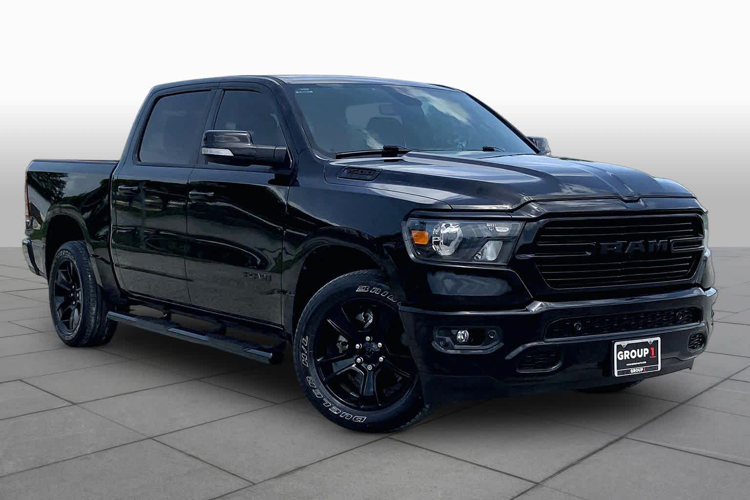 2020 Ram 1500 Lone Star Diamond Black Crystal Pearlcoat at Tomball Ford