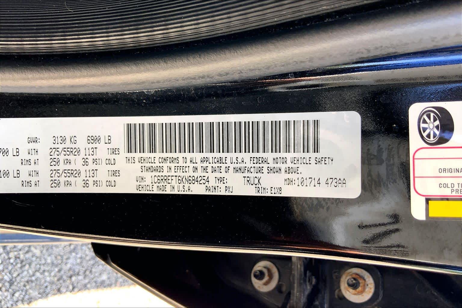 2019 Ram All-New 1500 Big Horn/Lone Star Diamond Black Crystal Pearlcoat at Beck & Masten Kia