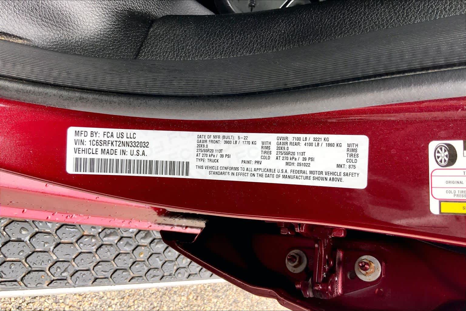 2022 Ram 1500 Longhorn Delmonico Red Pearlcoat at Lone Star Chevrolet