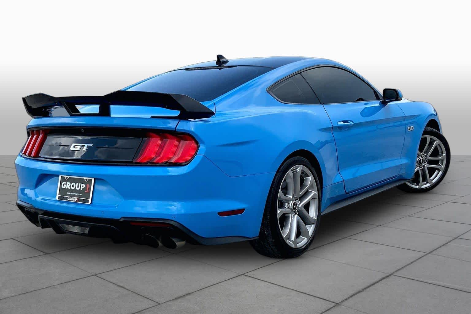 2022 Ford Mustang GT Premium Grabber Blue Metallic at Lexus Southwest Houston