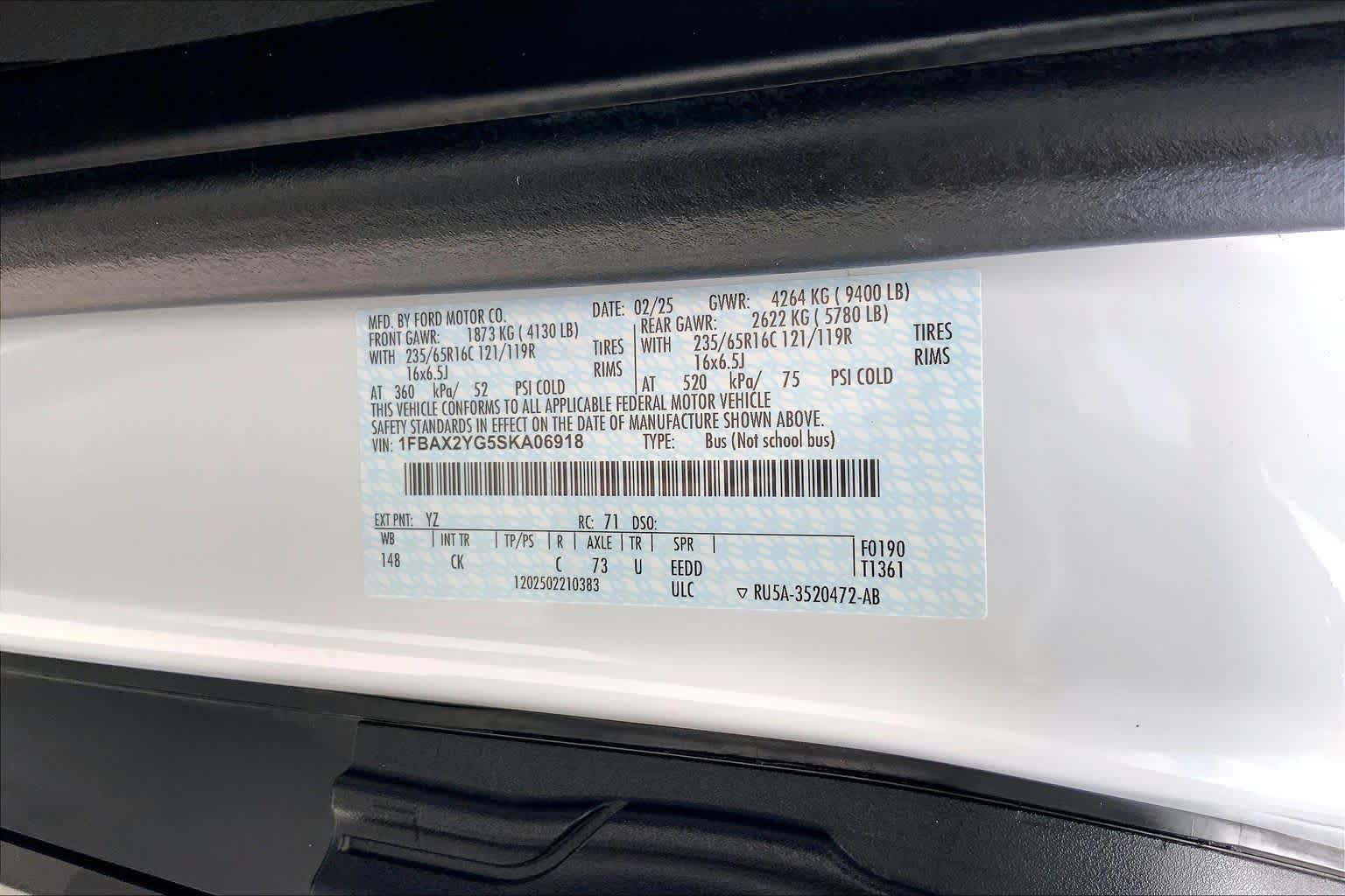 2025 Ford Transit Passenger Wagon XLT Oxford White at Texan GMC Buick