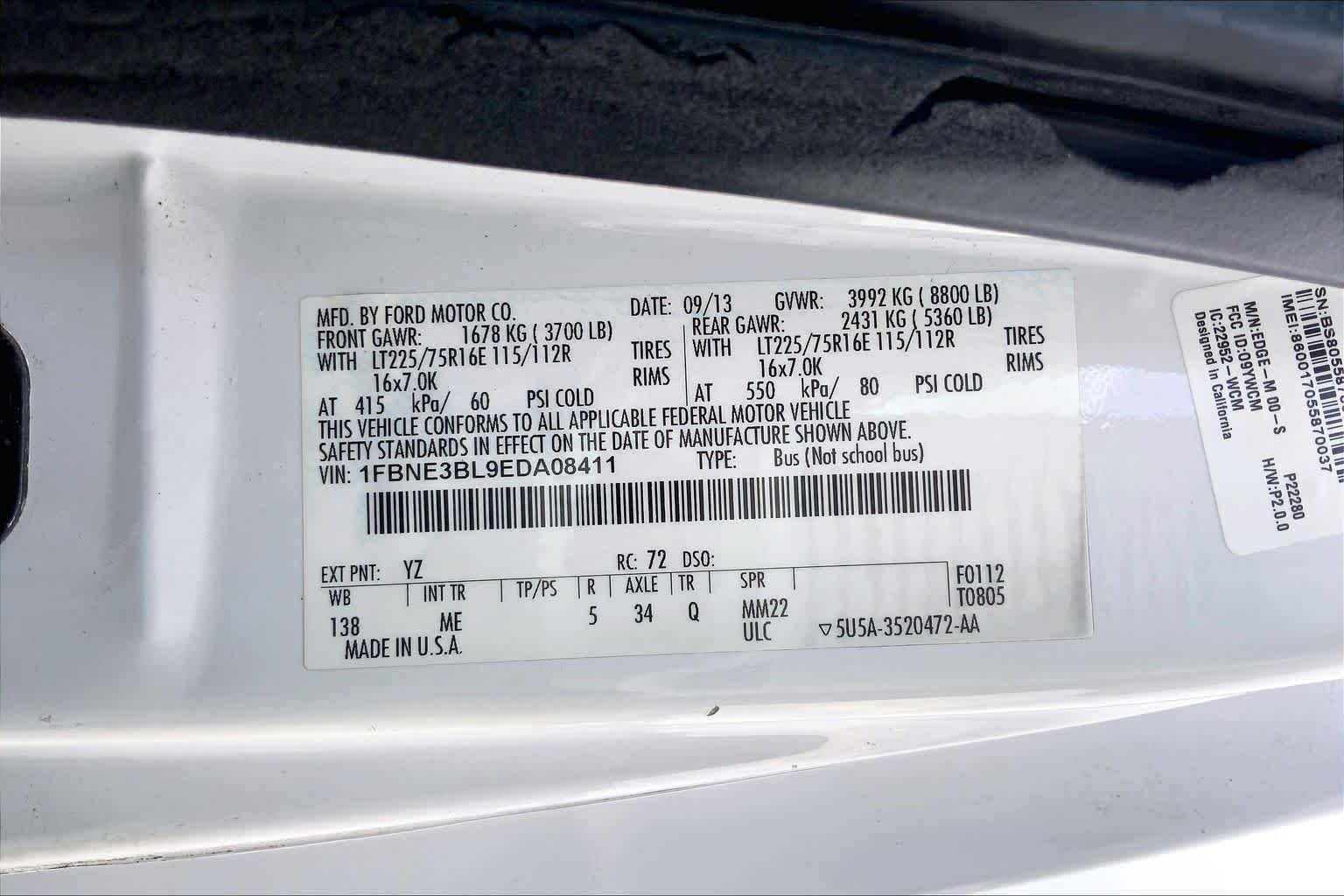 2014 Ford E-Series Wagon XLT Oxford White at Mac Haik Ford
