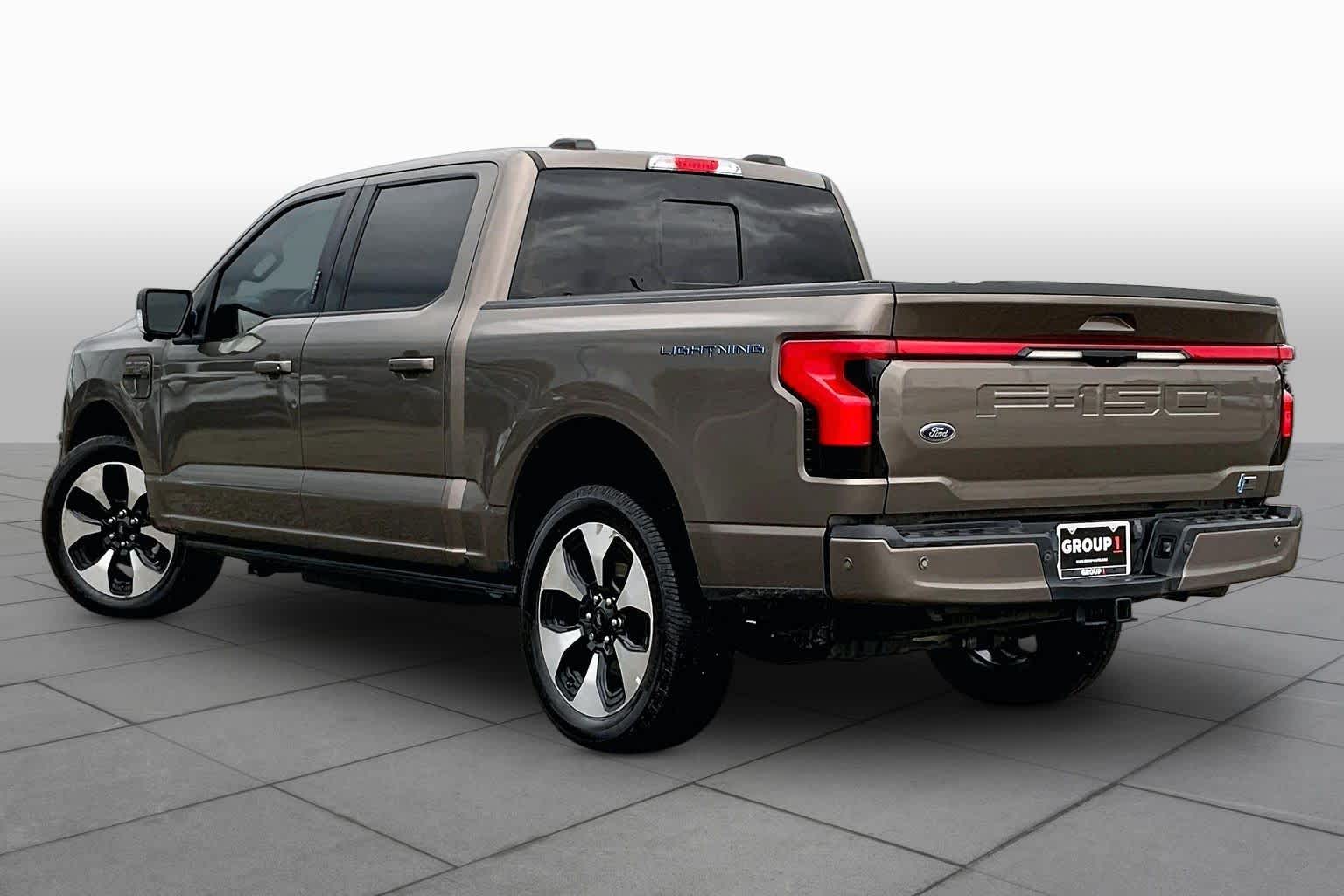 2023 Ford F-150 Lightning Platinum Stone Gray at Tomball Ford