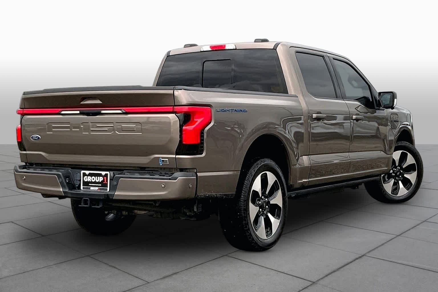 2023 Ford F-150 Lightning Platinum Stone Gray at Tomball Ford