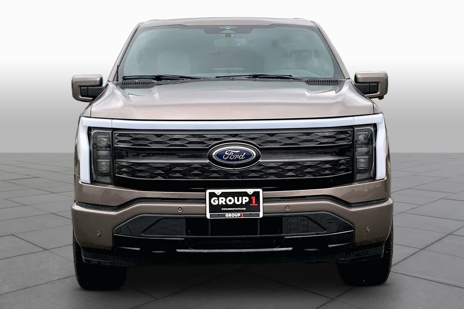 2023 Ford F-150 Lightning Platinum Stone Gray at Tomball Ford