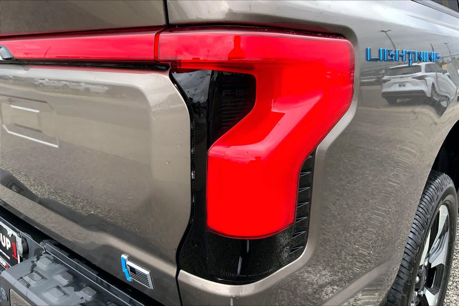 2023 Ford F-150 Lightning Platinum Stone Gray at Tomball Ford