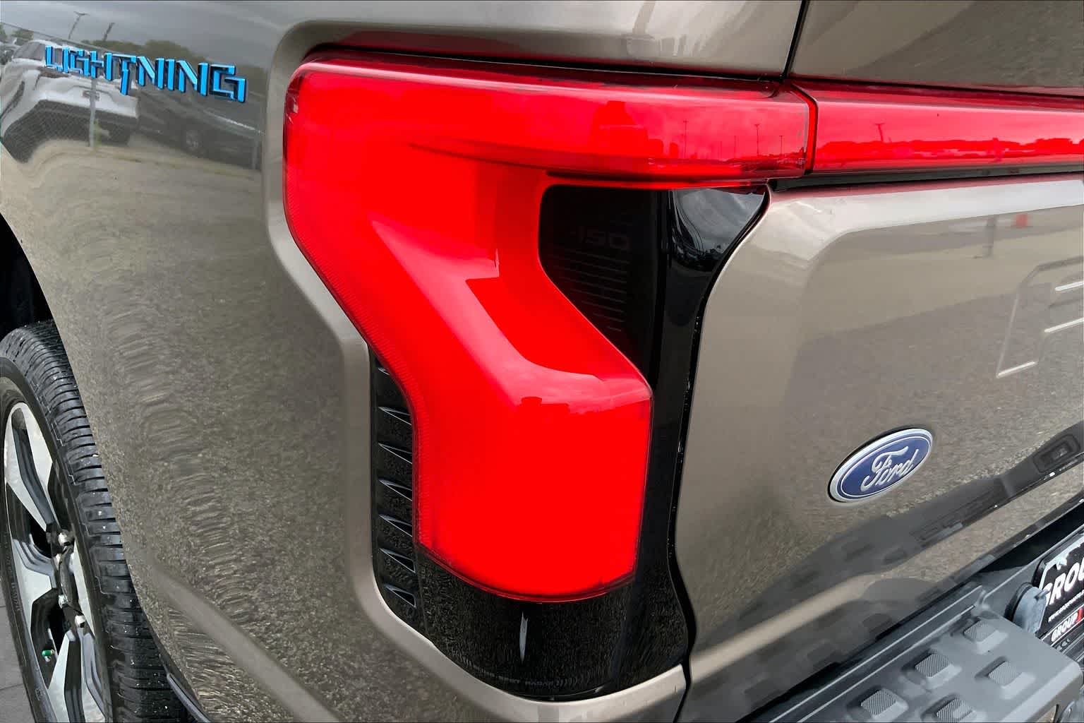 2023 Ford F-150 Lightning Platinum Stone Gray at Tomball Ford