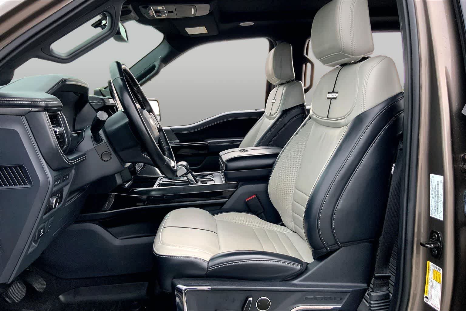 2023 Ford F-150 Lightning Platinum Stone Gray at Tomball Ford
