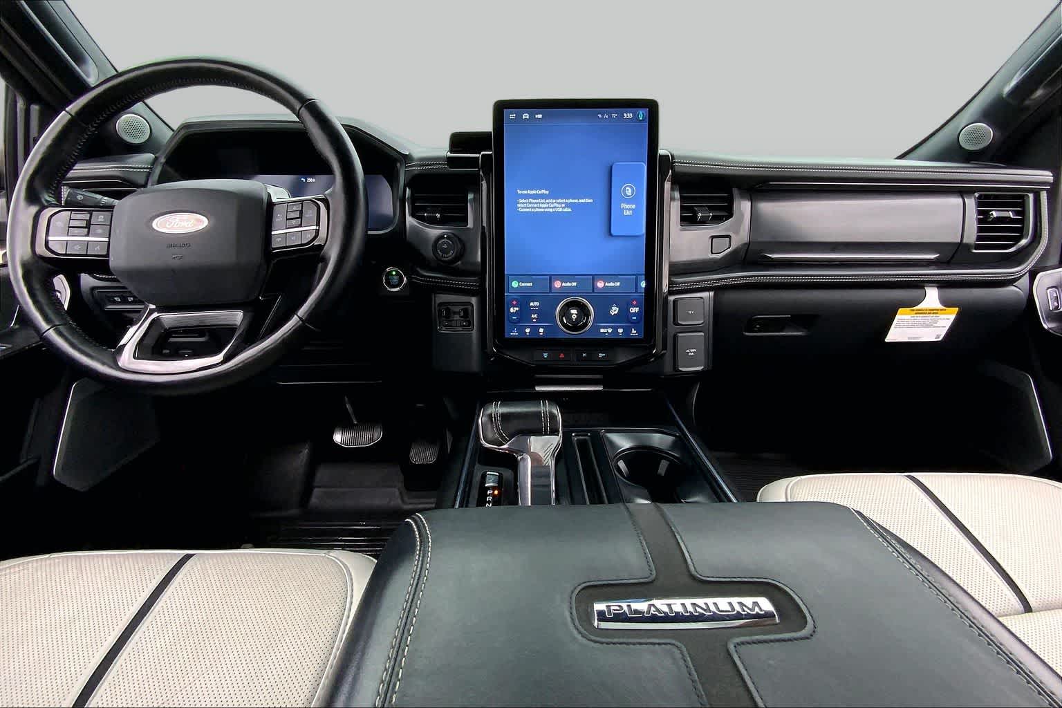 2023 Ford F-150 Lightning Platinum Stone Gray at Tomball Ford