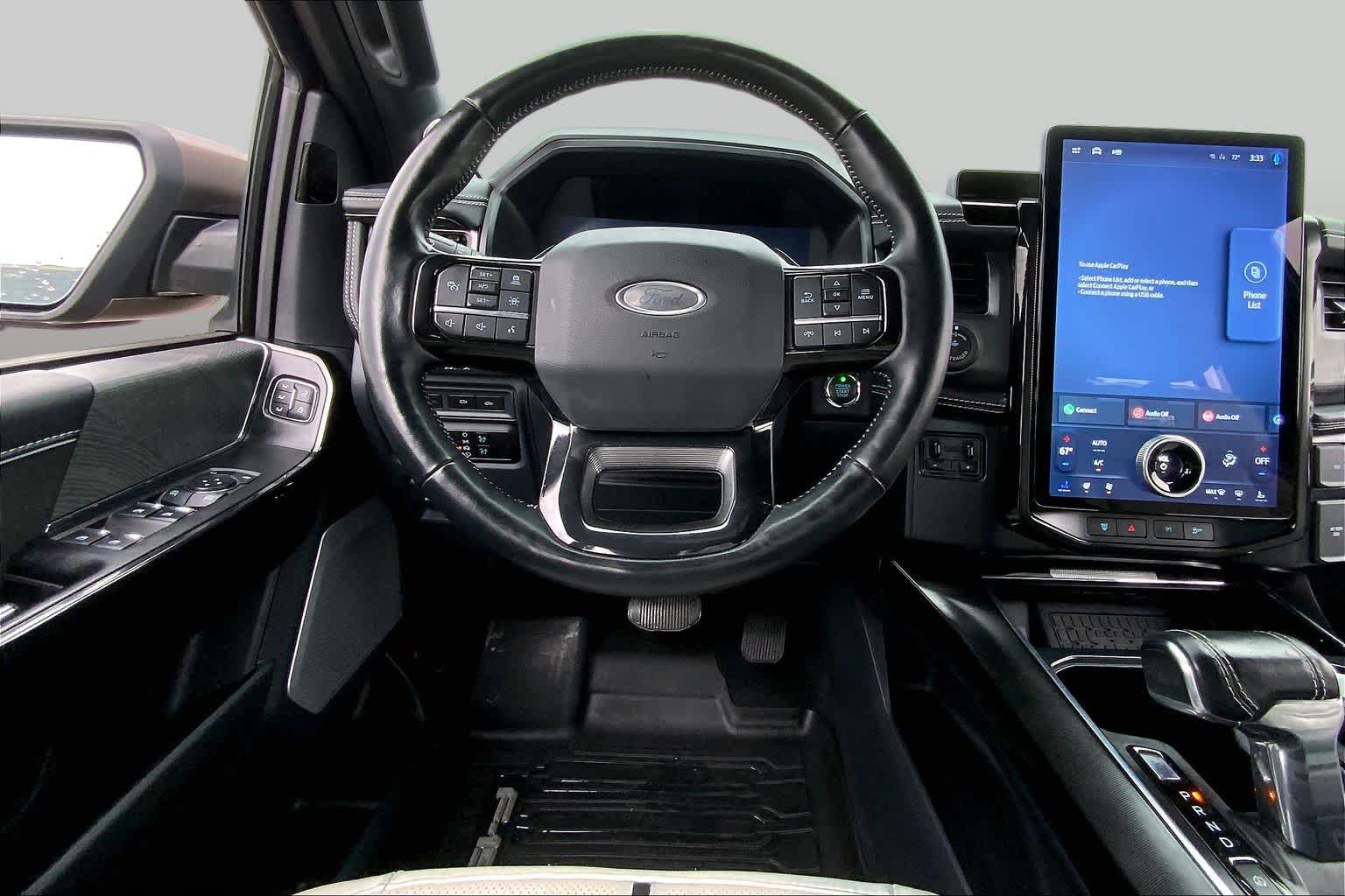2023 Ford F-150 Lightning Platinum Stone Gray at Tomball Ford