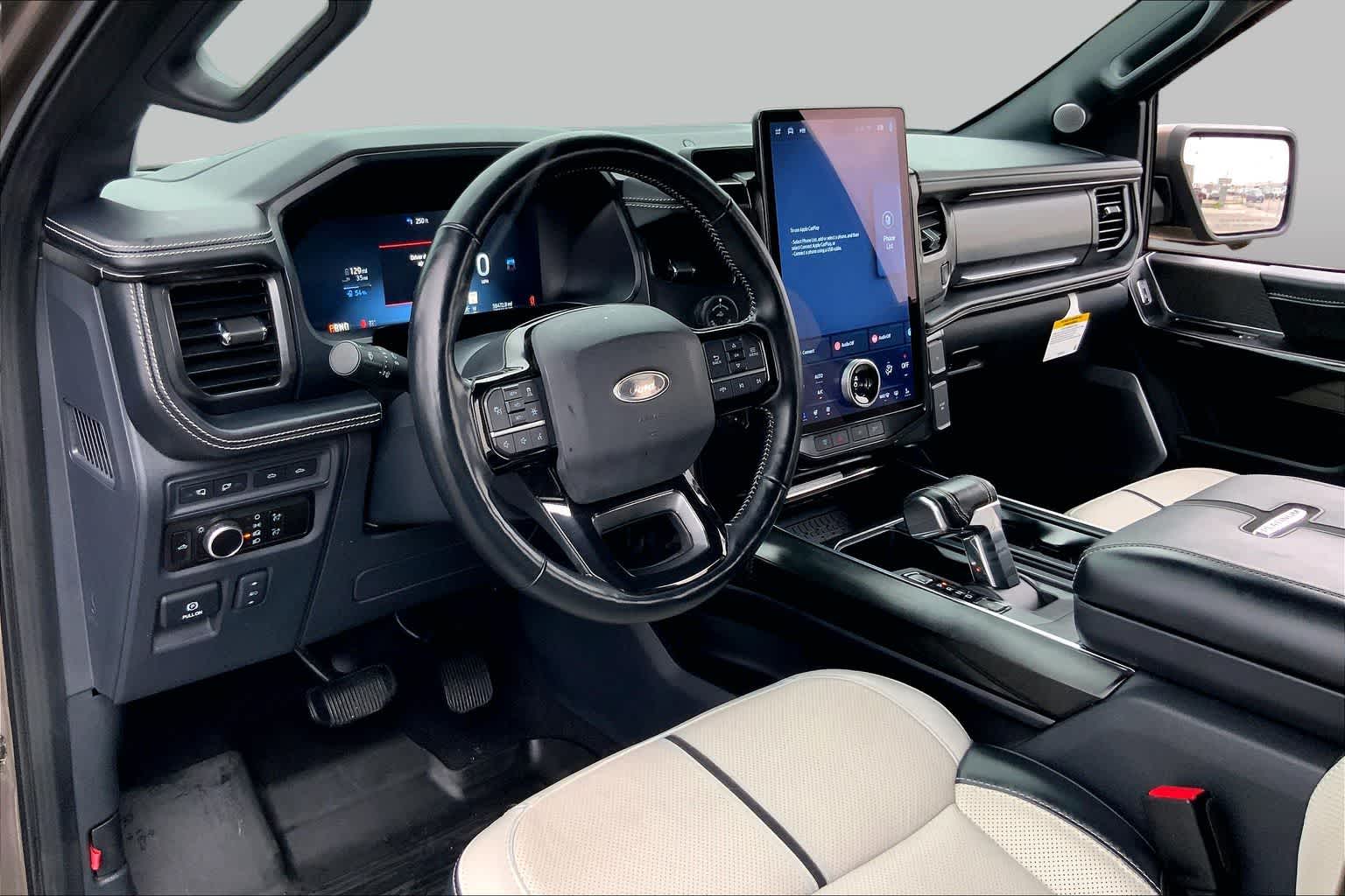 2023 Ford F-150 Lightning Platinum Stone Gray at Tomball Ford