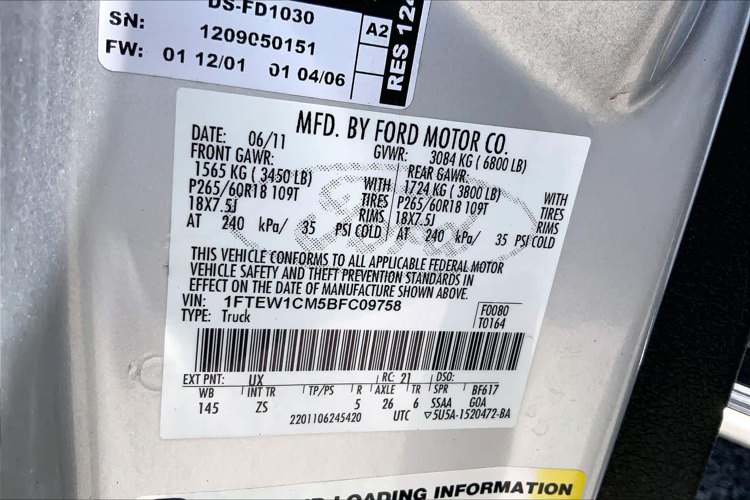 2011 Ford F-150 XLT Ingot Silver Metallic at Friendly Ford Crosby