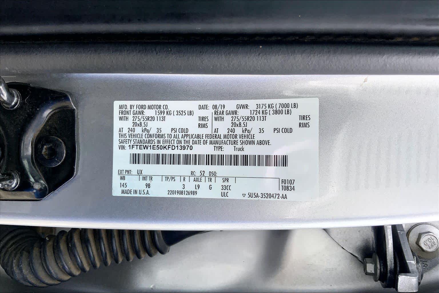 2019 Ford F-150 Platinum Ingot Silver at Mac Haik Ford
