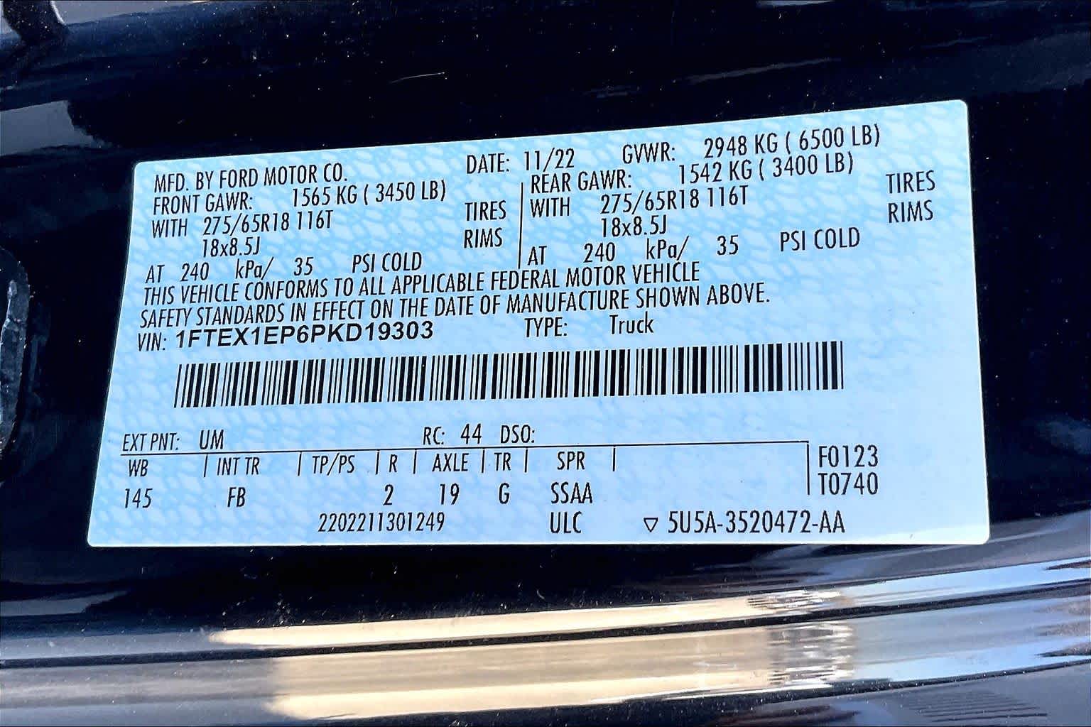 2023 Ford F-150 XLT Agate Black Metallic at Honda of Clear Lake