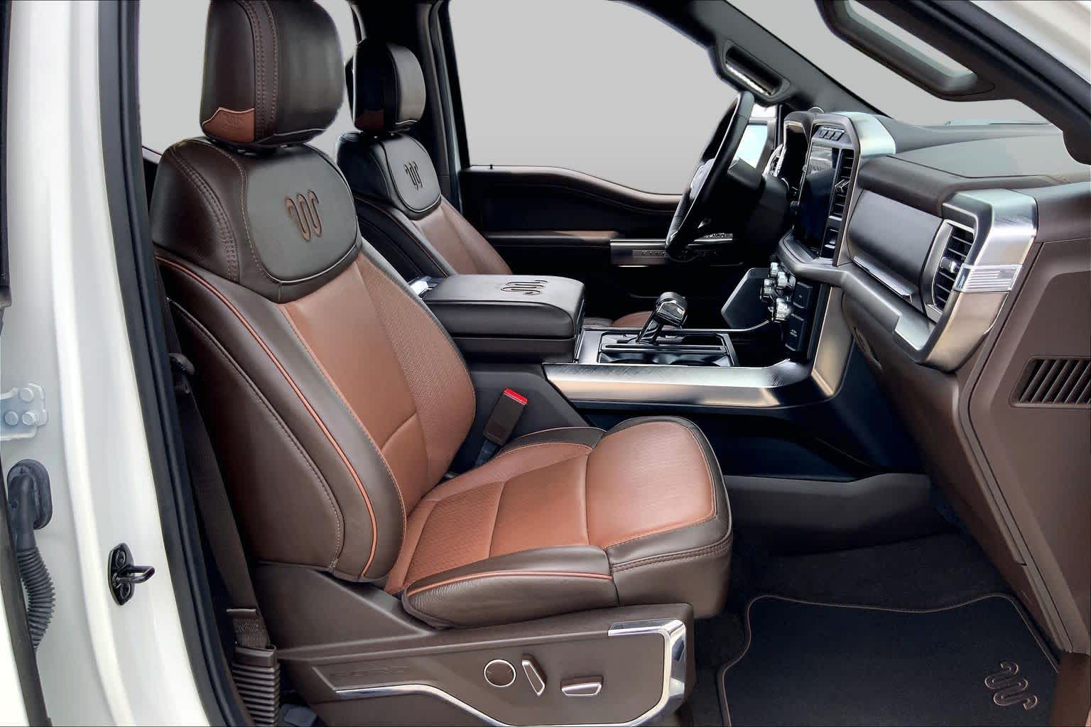 2023 Ford F-150 King Ranch Star White Metallic Tri-Coat/Stone Gray at Texan GMC Buick