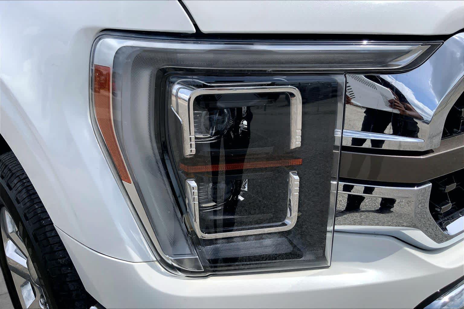 2023 Ford F-150 King Ranch Star White Metallic Tri-Coat/Stone Gray at Texan GMC Buick