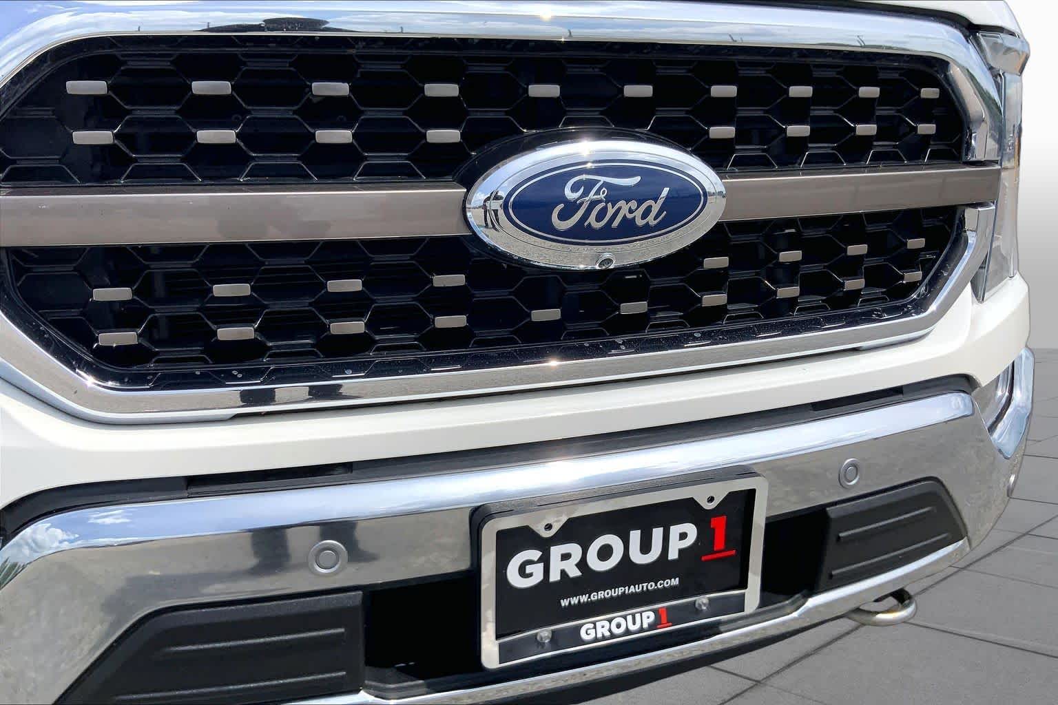 2023 Ford F-150 King Ranch Star White Metallic Tri-Coat/Stone Gray at Texan GMC Buick
