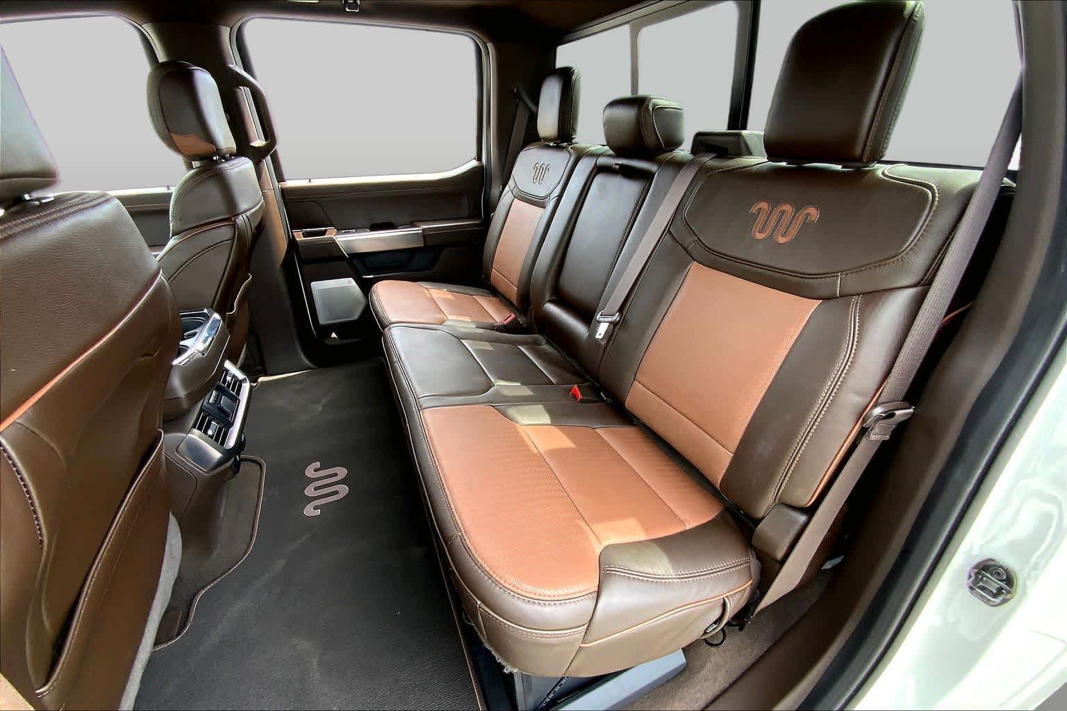 2023 Ford F-150 King Ranch Star White Metallic Tri-Coat/Stone Gray at Texan GMC Buick