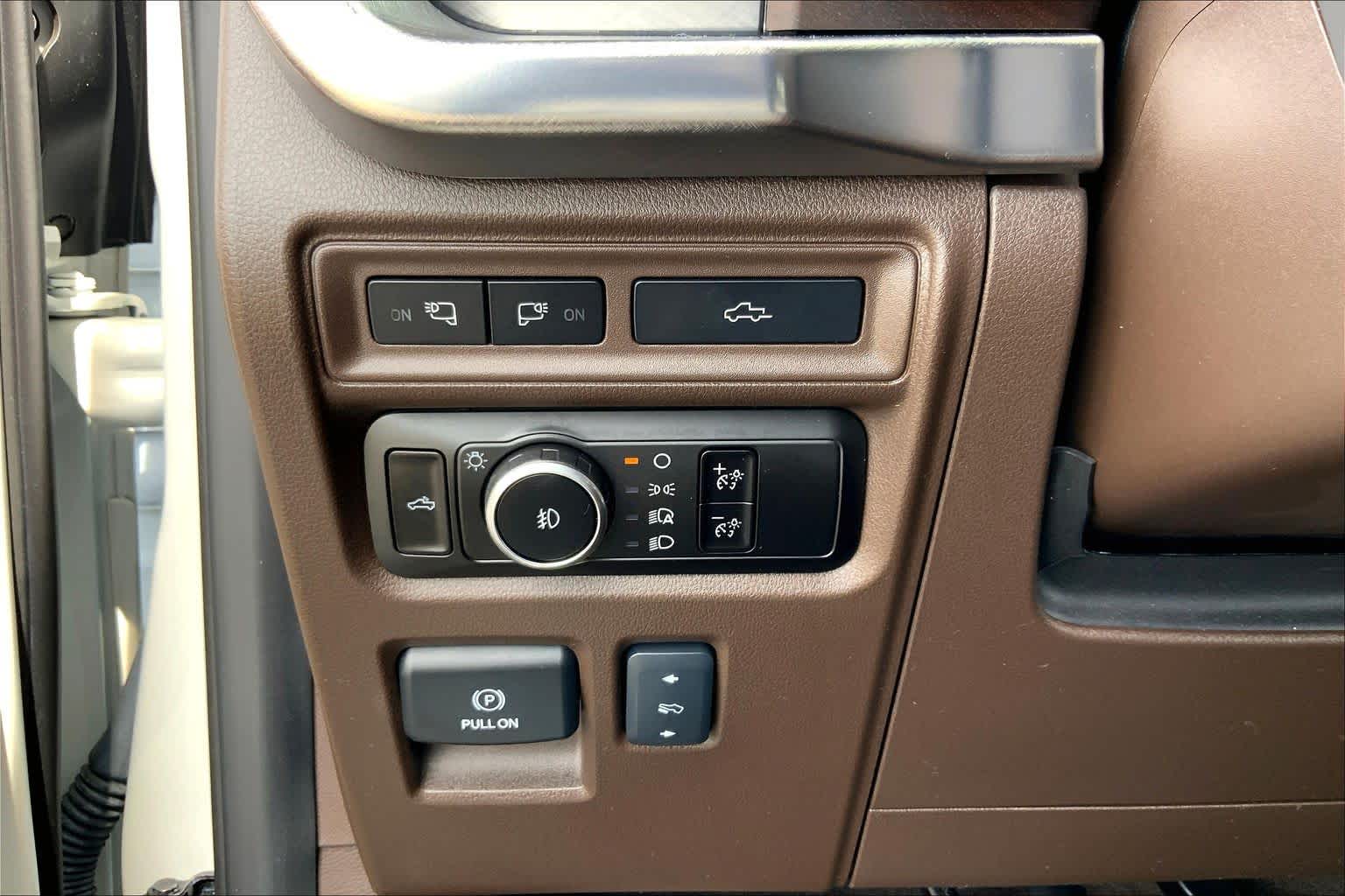 2023 Ford F-150 King Ranch Star White Metallic Tri-Coat/Stone Gray at Texan GMC Buick