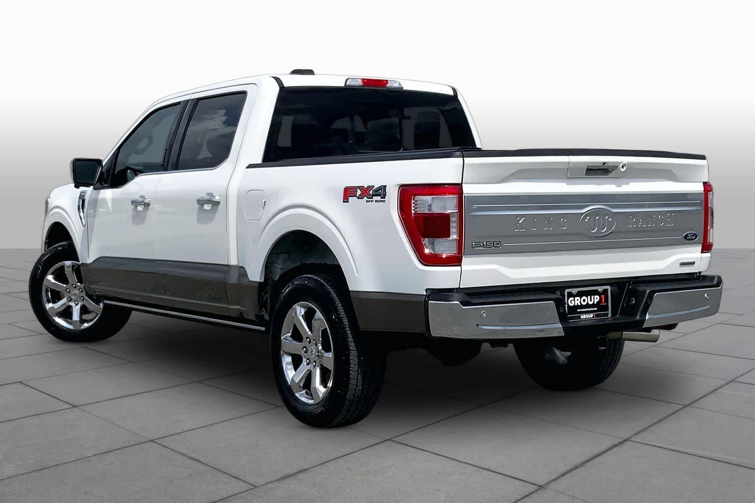 2023 Ford F-150 King Ranch Star White Metallic Tri-Coat/Stone Gray at Texan GMC Buick