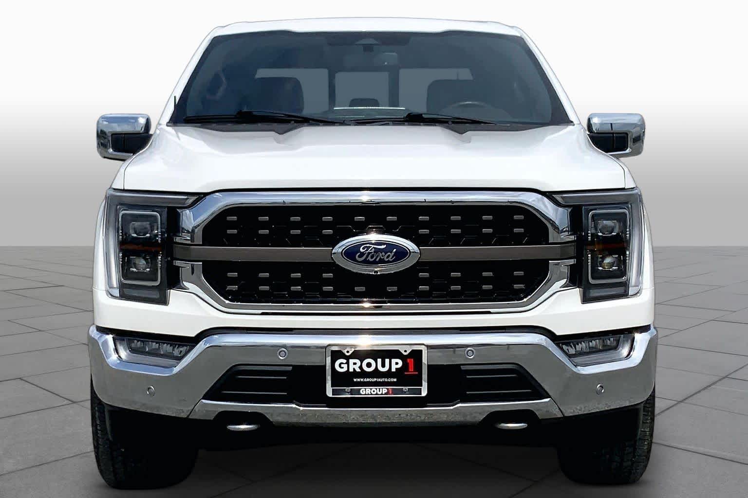 2023 Ford F-150 King Ranch Star White Metallic Tri-Coat/Stone Gray at Texan GMC Buick