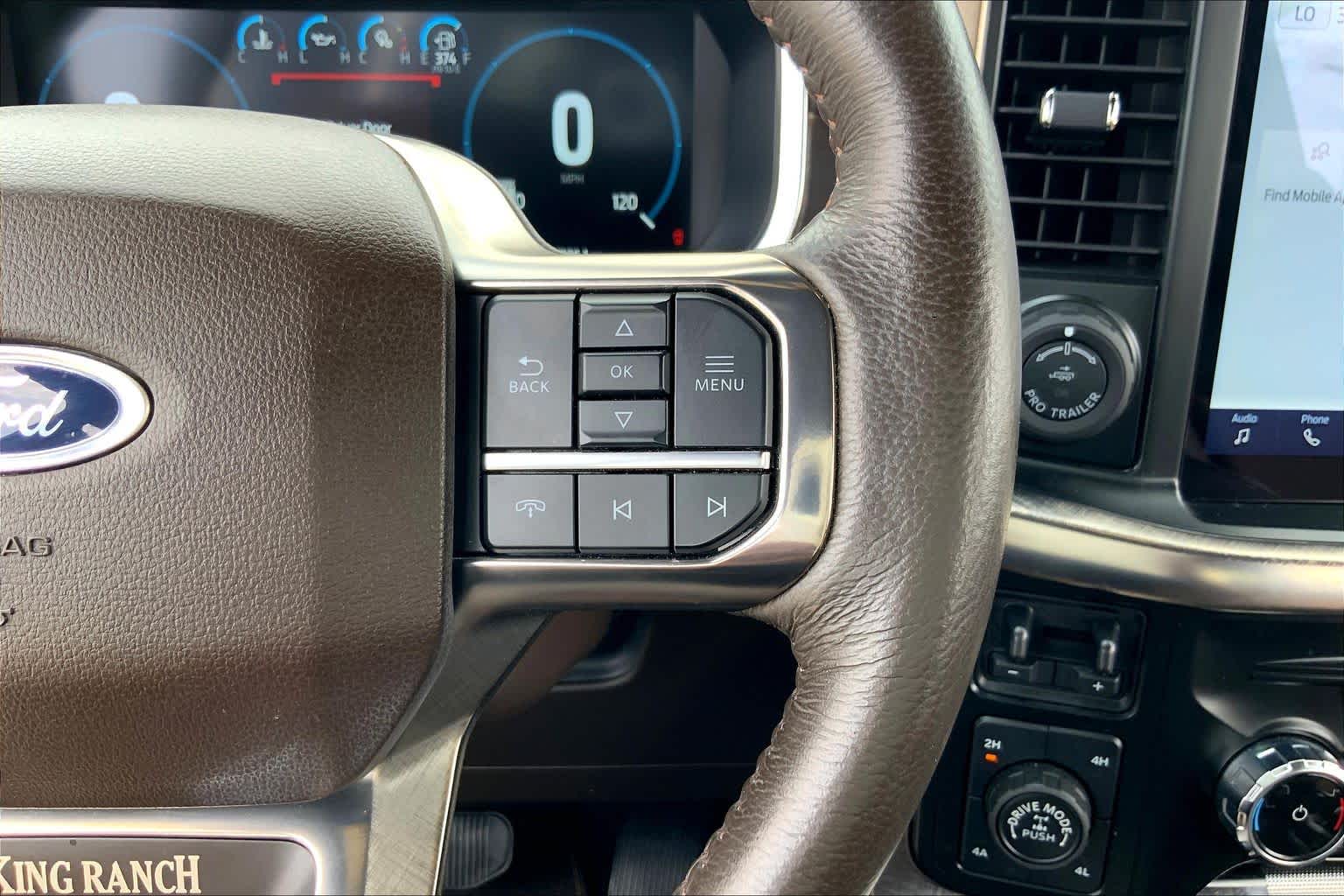 2023 Ford F-150 King Ranch Star White Metallic Tri-Coat/Stone Gray at Texan GMC Buick
