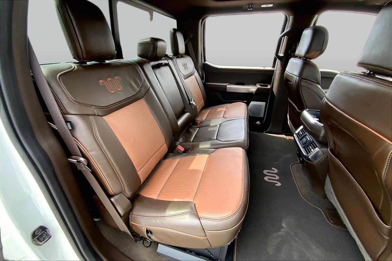 2023 Ford F-150 King Ranch Star White Metallic Tri-Coat/Stone Gray at Texan GMC Buick