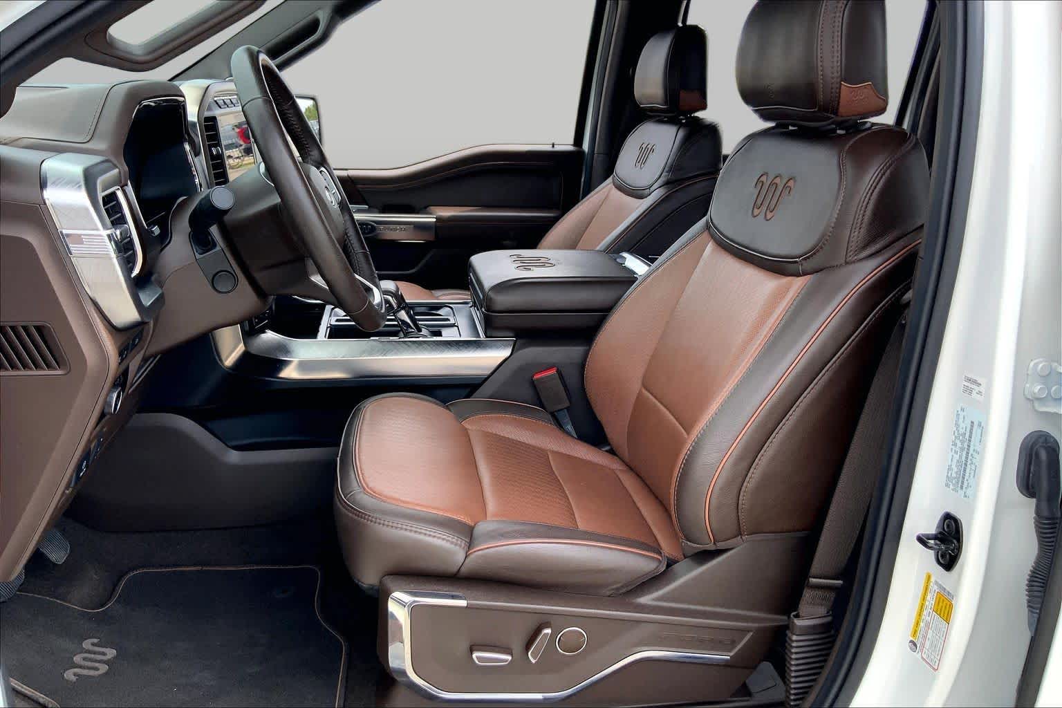 2023 Ford F-150 King Ranch Star White Metallic Tri-Coat/Stone Gray at Texan GMC Buick