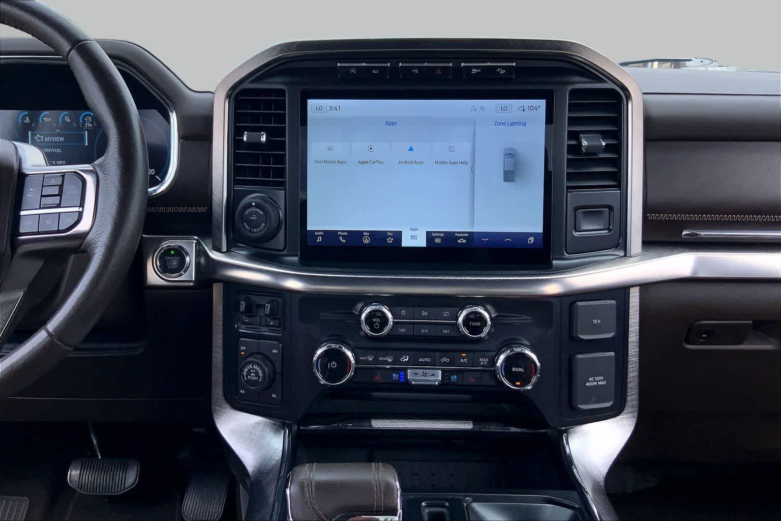 2023 Ford F-150 King Ranch Star White Metallic Tri-Coat/Stone Gray at Beck & Masten Kia