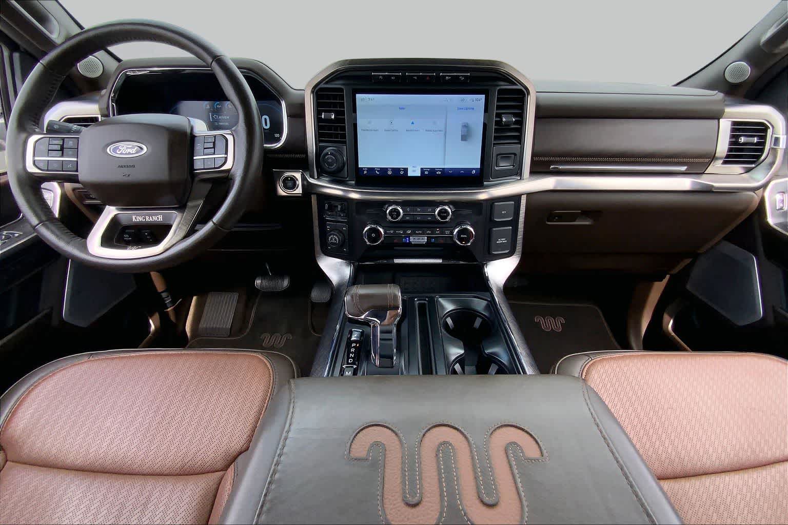 2023 Ford F-150 King Ranch Star White Metallic Tri-Coat/Stone Gray at Beck & Masten Kia