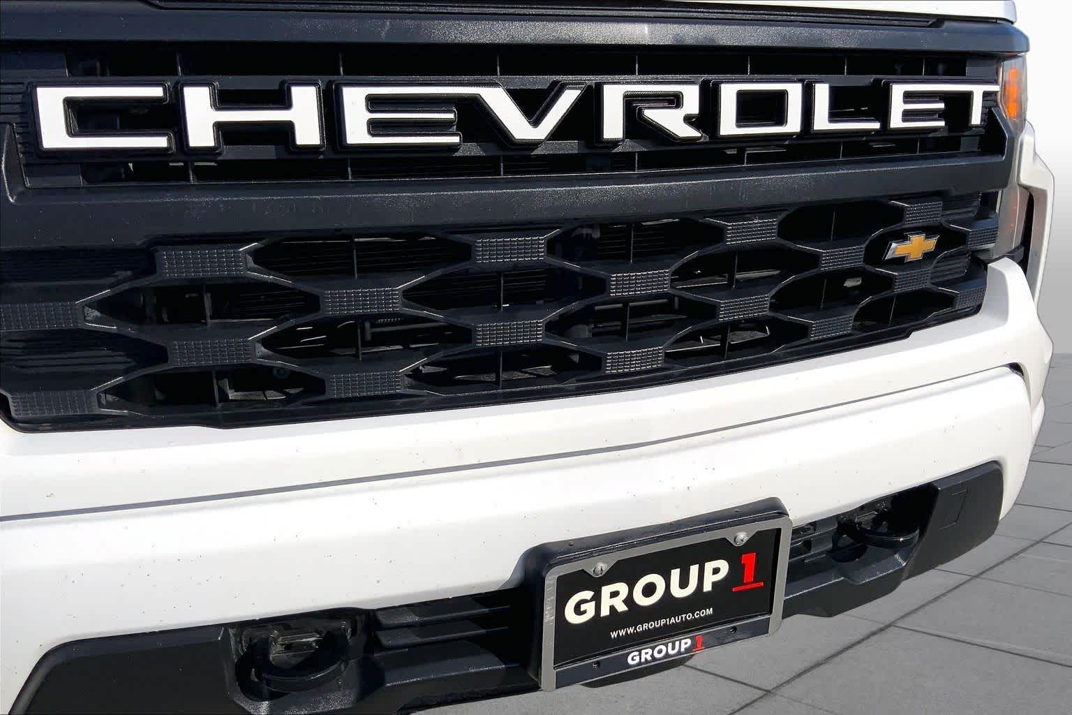 2024 Chevrolet Silverado 1500 Custom Summit White at Texan GMC Buick
