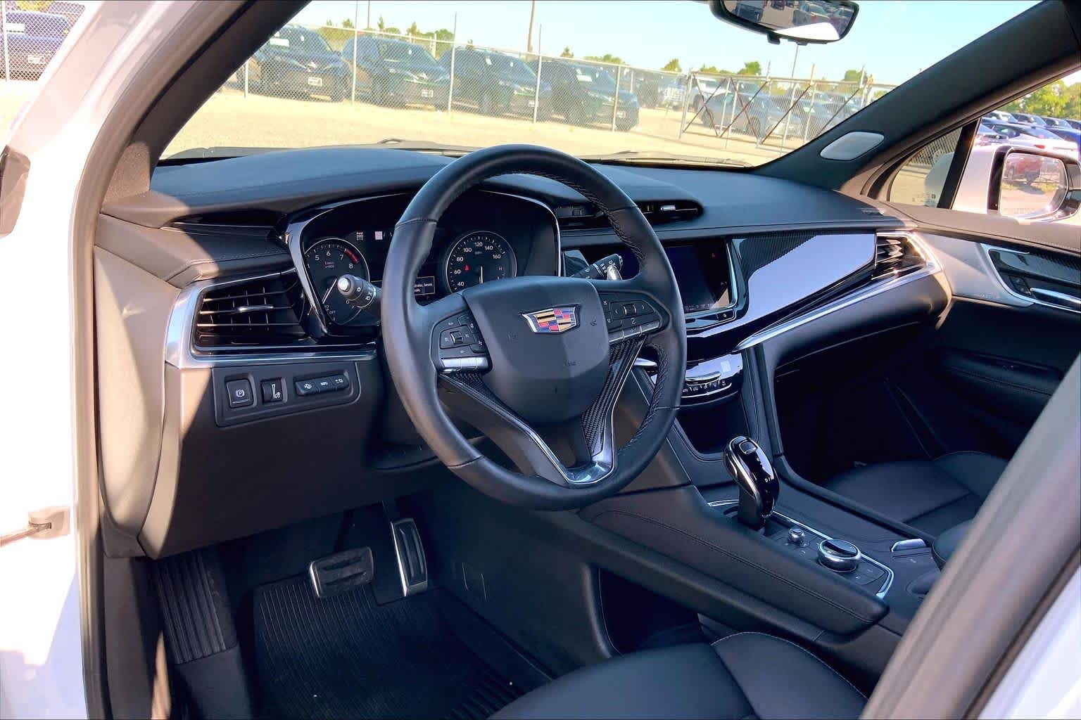 2025 Cadillac XT6 AWD Sport Crystal White Tricoat at Group 1 GMC Buick South