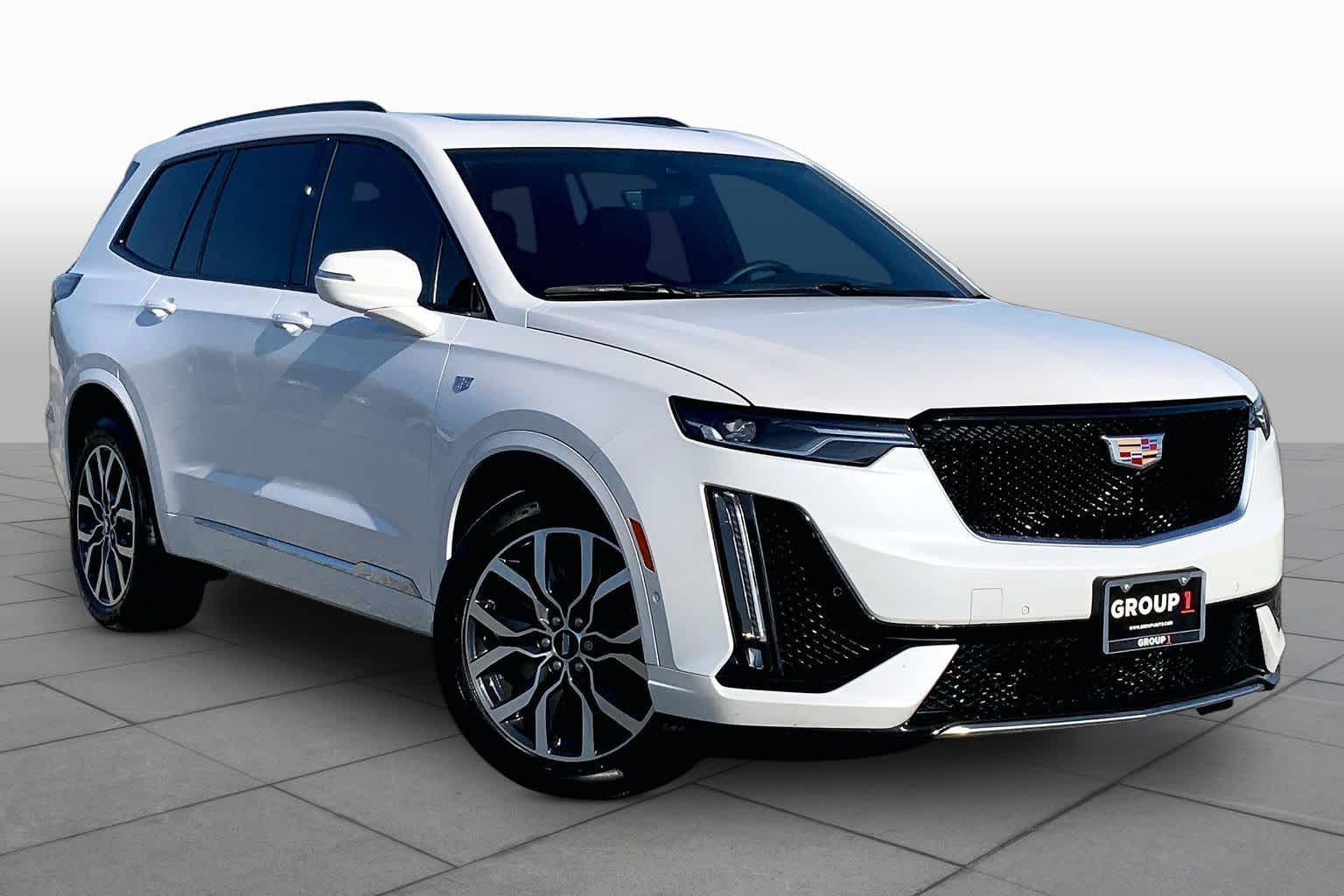 2025 Cadillac XT6 AWD Sport Crystal White Tricoat at Group 1 GMC Buick South