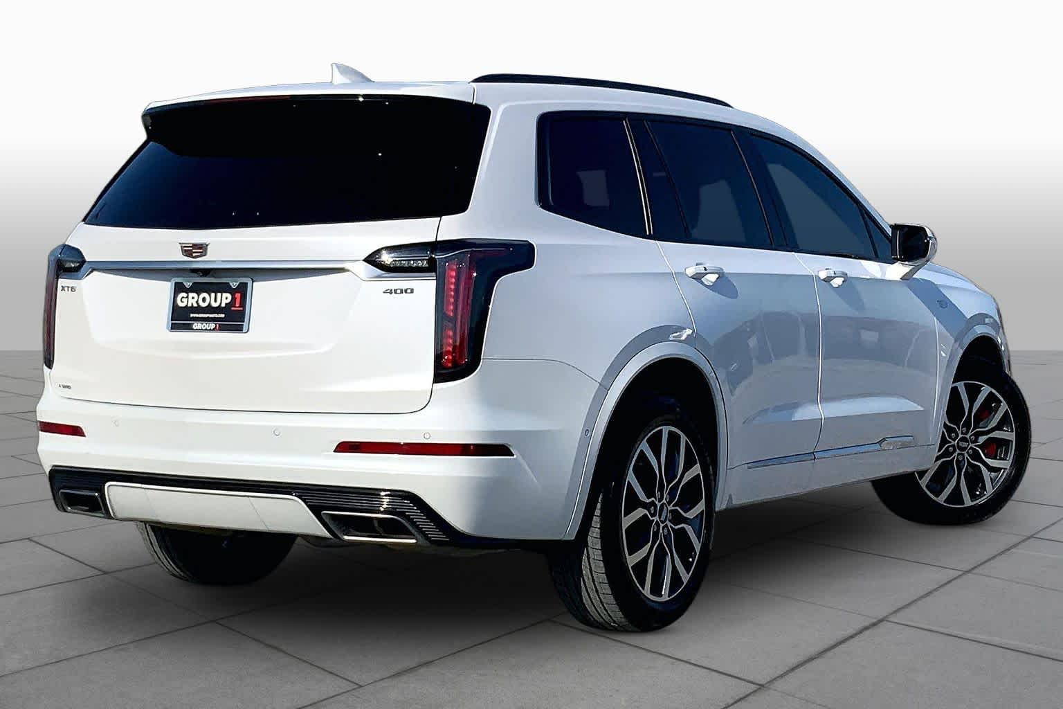2025 Cadillac XT6 AWD Sport Crystal White Tricoat at Group 1 GMC Buick South