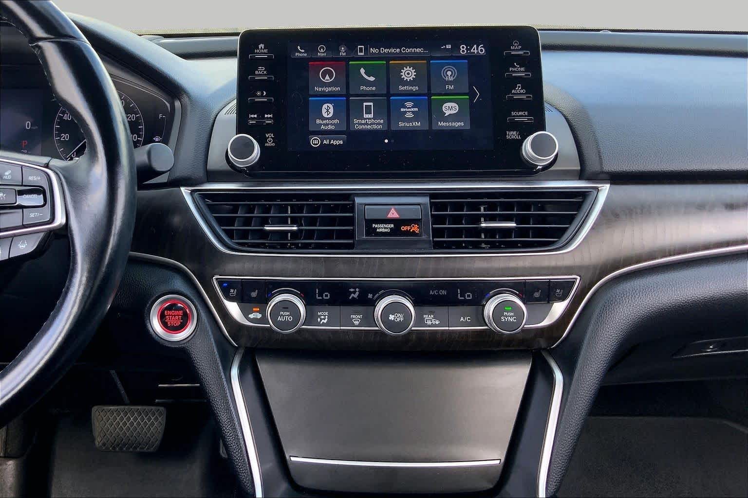 2021 Honda Accord Sedan Touring Platinum White Pearl at Beck & Masten Kia