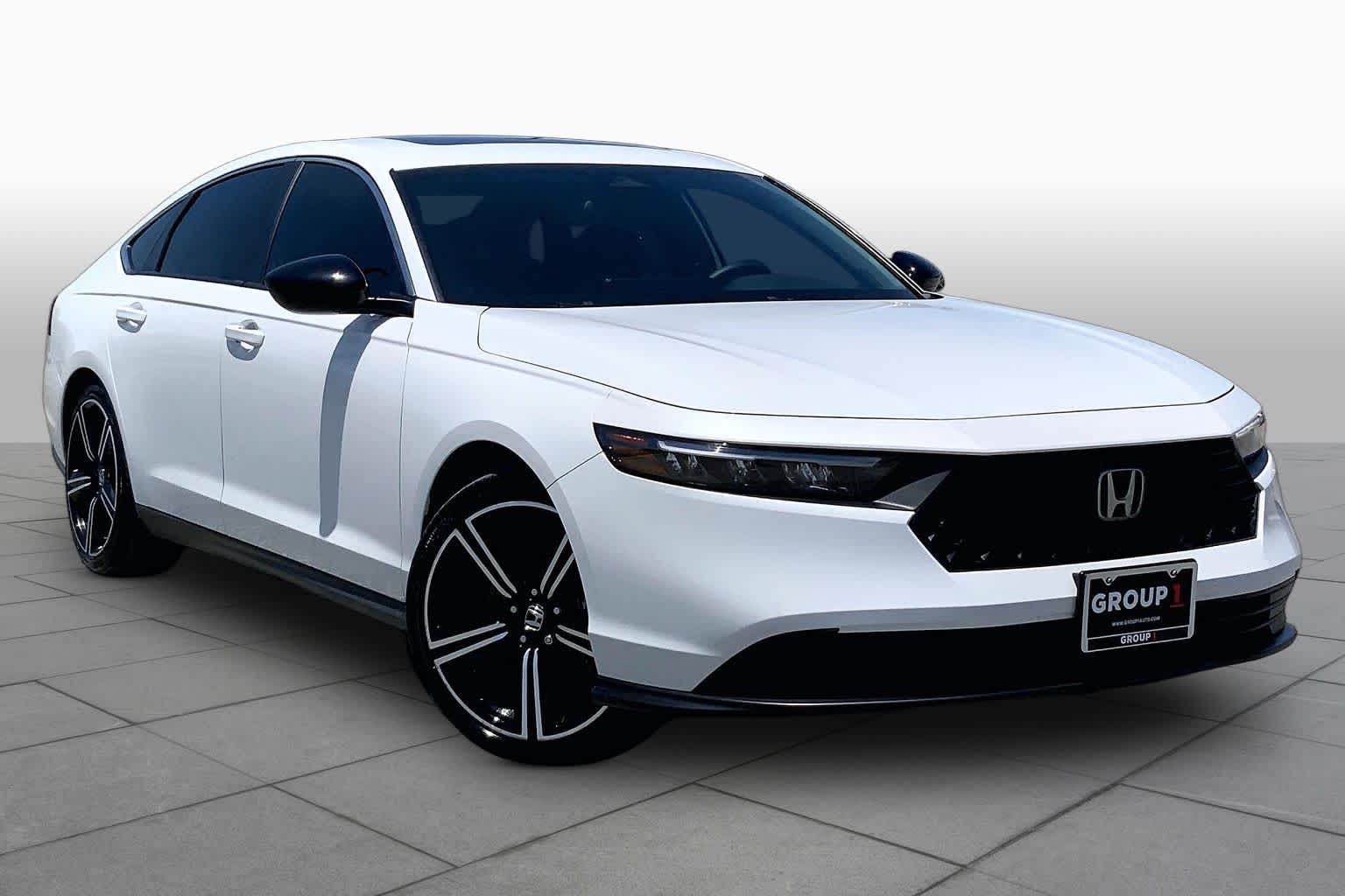 2025 Honda Accord Hybrid Sport Platinum White Pearl at Honda of Clear Lake