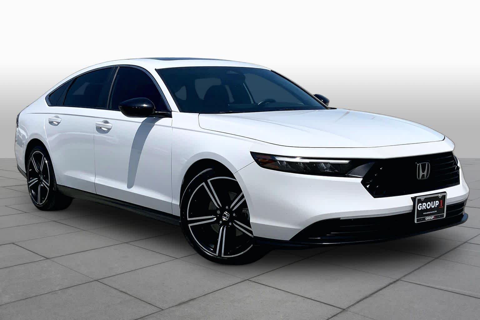2023 Honda Accord Hybrid Sport Platinum White Pearl at Beck & Masten Kia