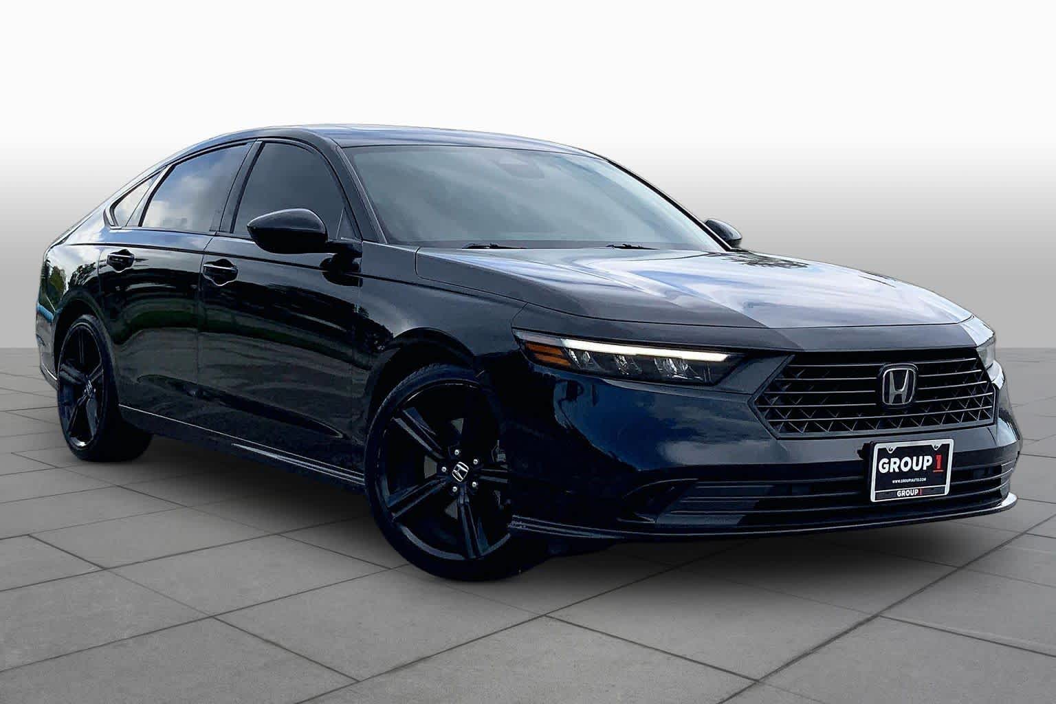 2023 Honda Accord Hybrid Sport-L Crystal Black Pearl at AutoNation Chevrolet Gulf Fwy