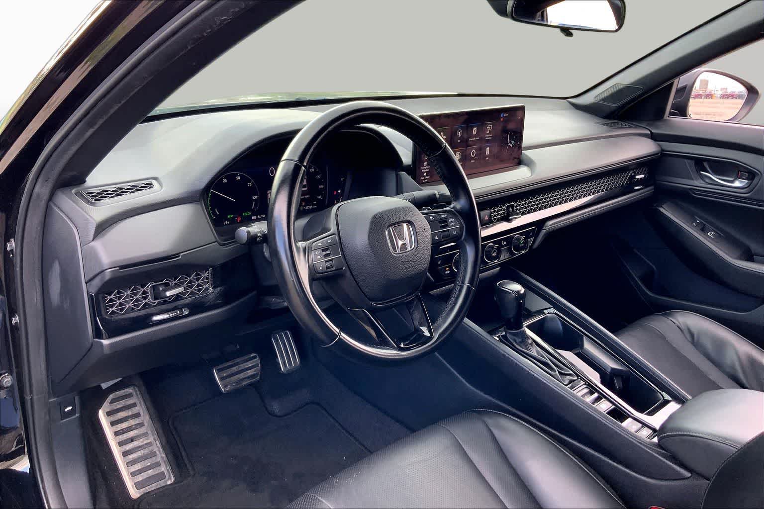 2023 Honda Accord Hybrid Sport-L Crystal Black Pearl at AutoNation Chevrolet Gulf Fwy