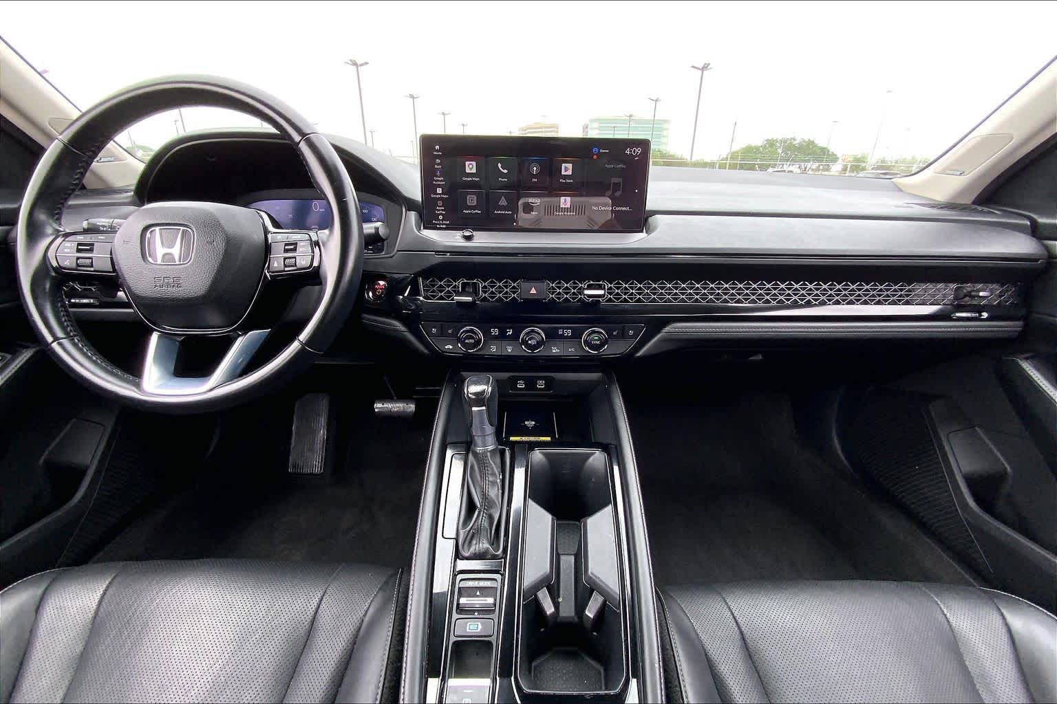 2023 Honda Accord Hybrid Touring Platinum White Pearl at AutoNation USA Katy