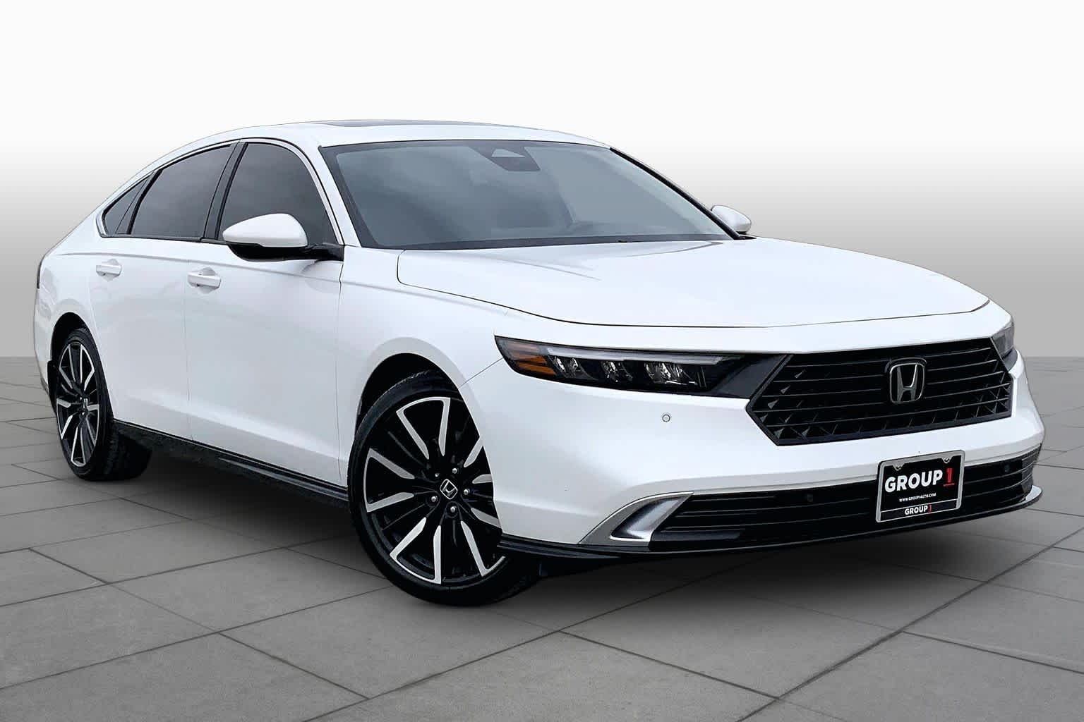 2023 Honda Accord Hybrid Touring Platinum White Pearl at AutoNation USA Katy