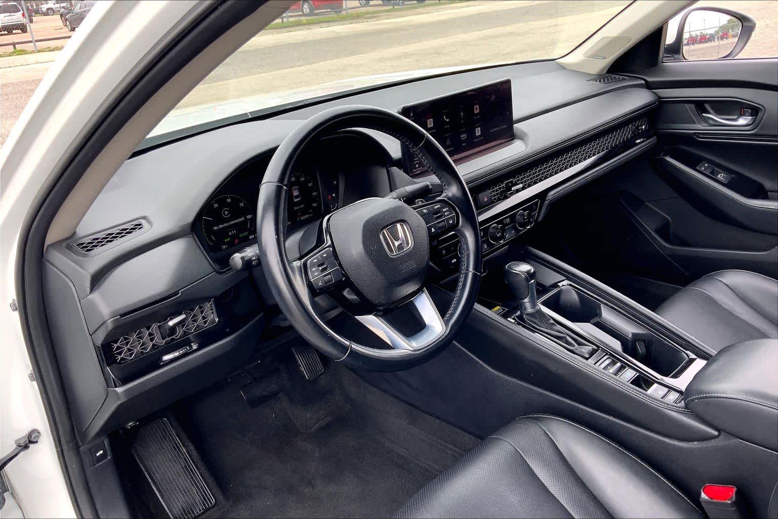 2023 Honda Accord Hybrid Touring Platinum White Pearl at AutoNation USA Katy