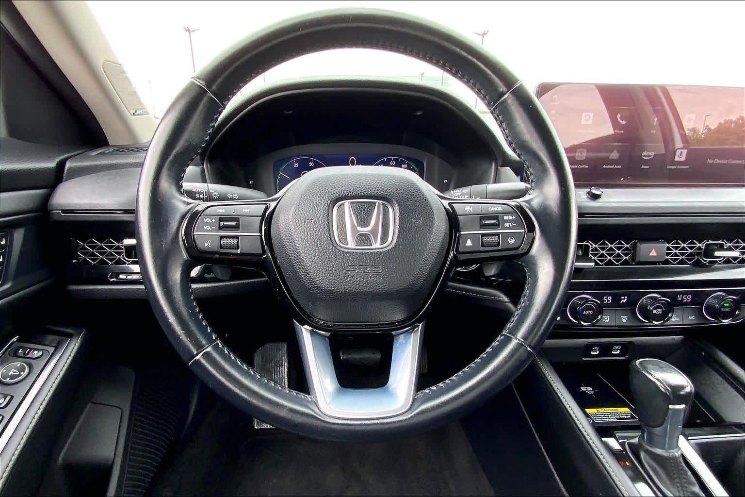 2023 Honda Accord Hybrid Touring Platinum White Pearl at AutoNation USA Katy