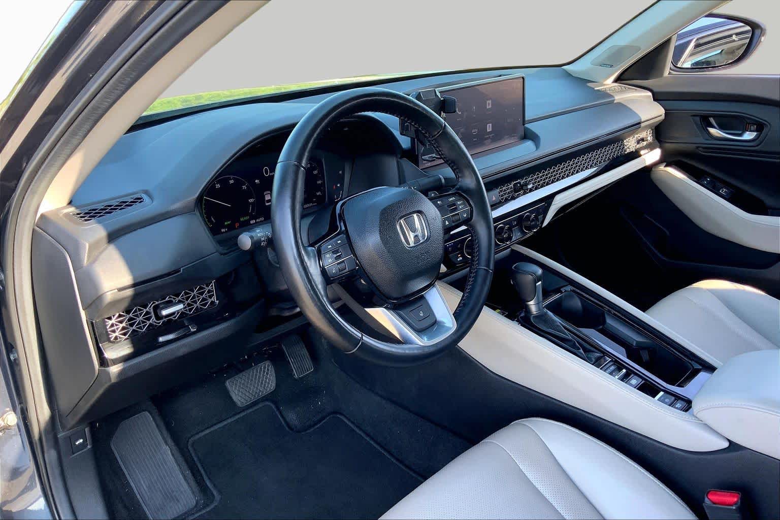 2025 Honda Accord Hybrid Touring Meteorite Gray Metallic at Beck & Masten Kia