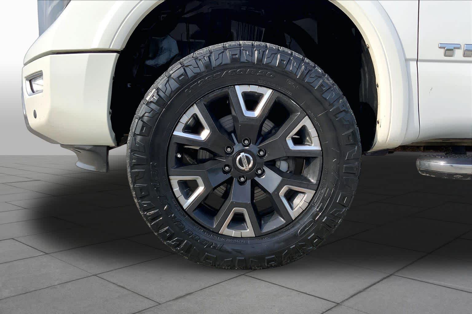 2021 Nissan Titan Platinum Reserve Pearl White at Group 1 GMC Buick South