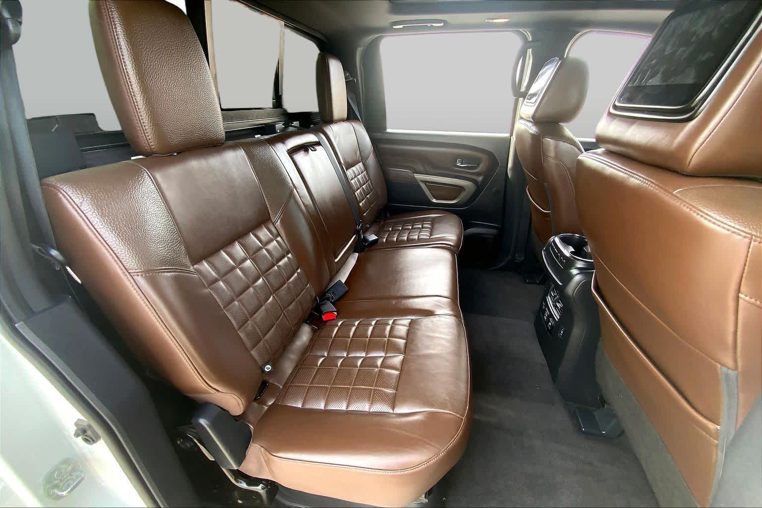 2021 Nissan Titan Platinum Reserve Pearl White at Group 1 GMC Buick South