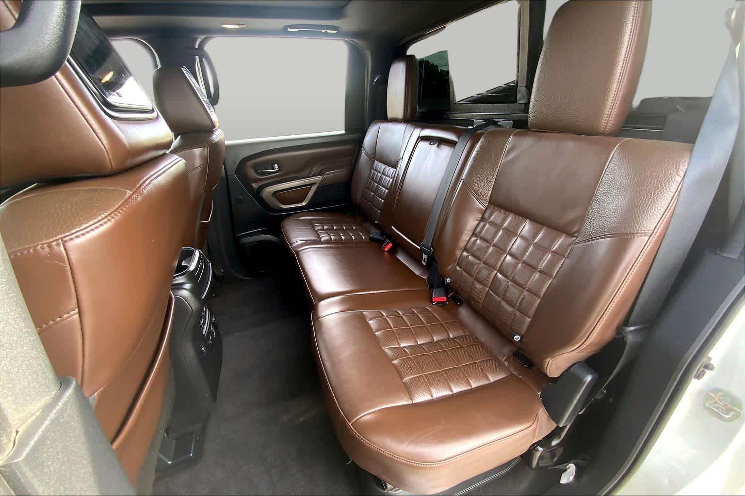 2021 Nissan Titan Platinum Reserve Pearl White at Group 1 GMC Buick South